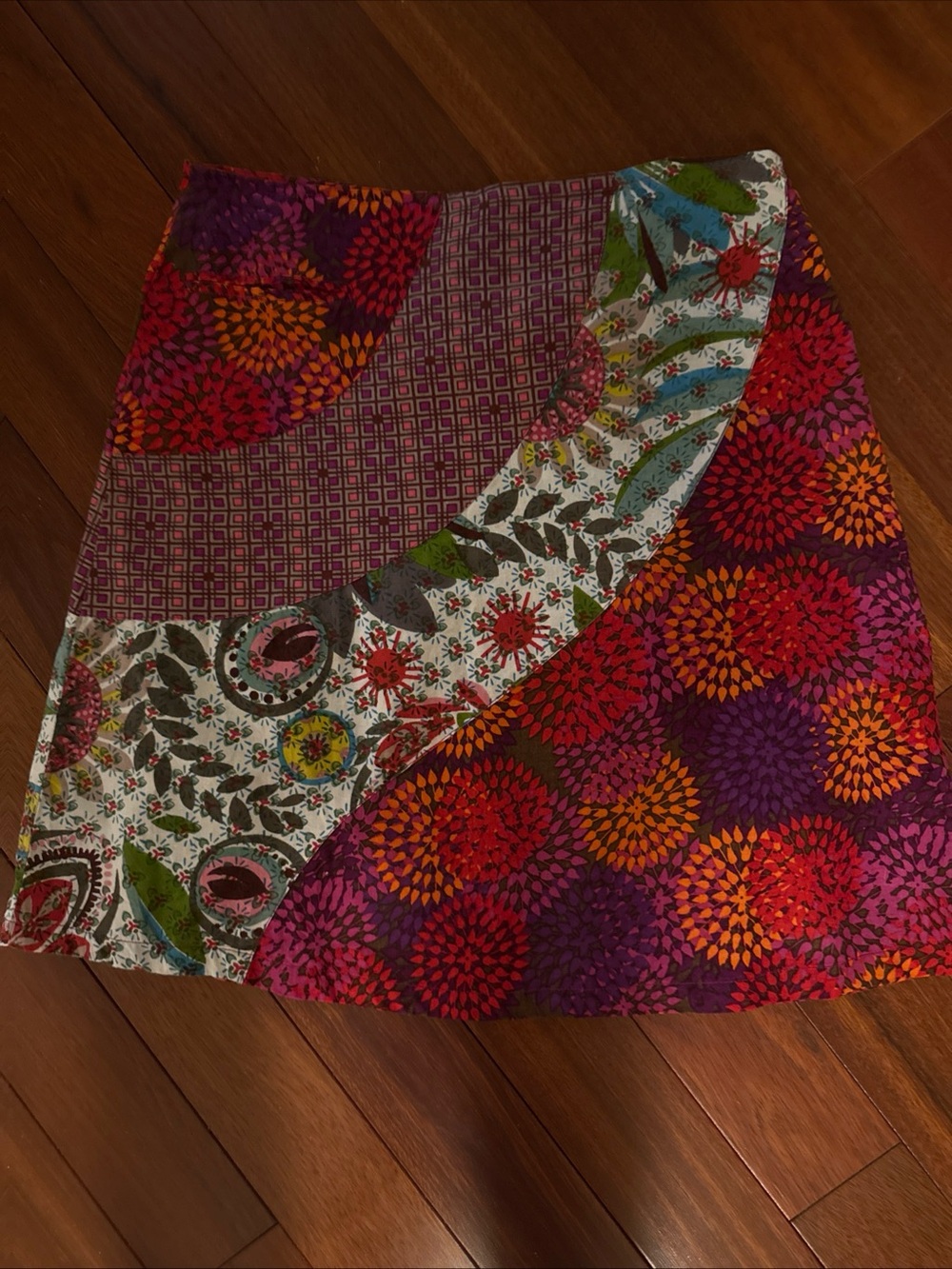 Apsara Women’s A-Line Flare Skirt  Boho Bold Wild Print SZ S
